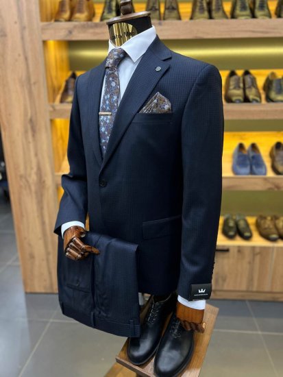 Костюм MAZALTOVMAN 2-ка Синий фактурный премиум
