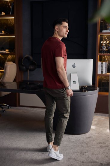 Футболка ГИО Бордовая