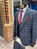 Костюм MAZALTOVMAN 3-ка Синий в клетку премиум