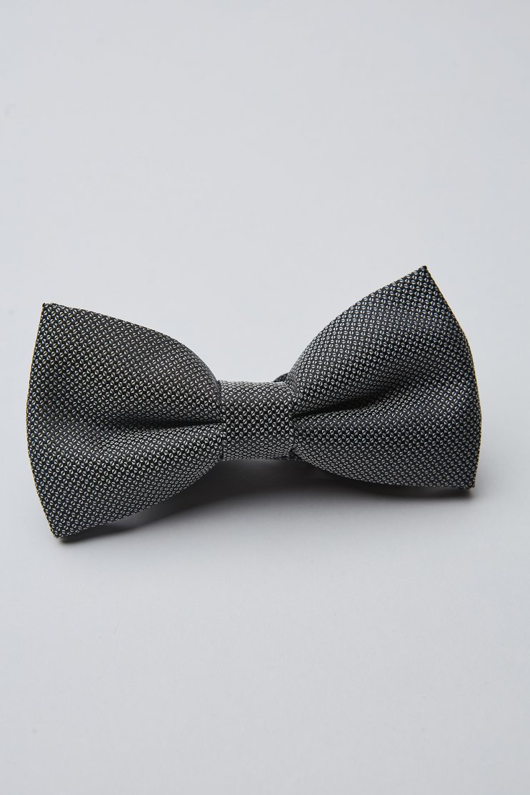 Галстук-бабочка Серая текстурная