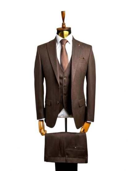 Костюм MAZALTOVMAN 3-ка Коричневый премиум