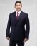 Мужской классический костюм 2-ка синего цвета