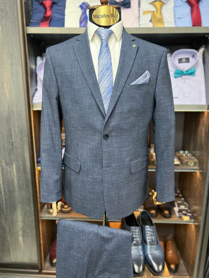 Костюм ВАЛ 2-ка Синий фактурный