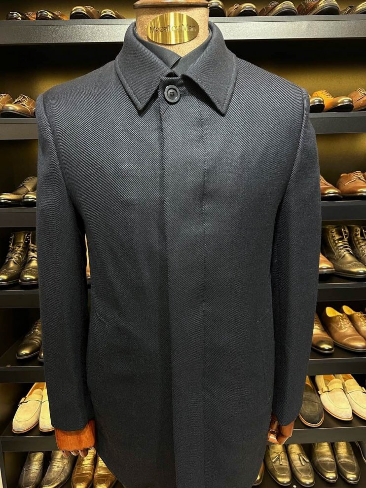 Пальто MAZALTOVMAN Черное фактурное