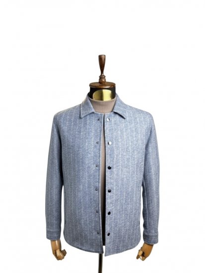 Куртка MAZALTOVMAN Голубая в полоску