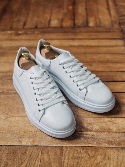 Кеды MAZALTOVMAN Белые кожаные